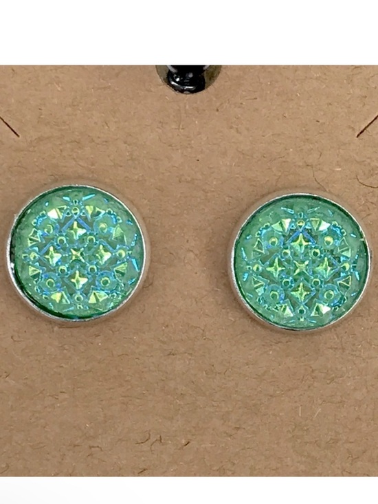 Fashion Jewelry Jewelry - Faux Druzy Stud Stainless Steel Earrings Fashion Jewelry